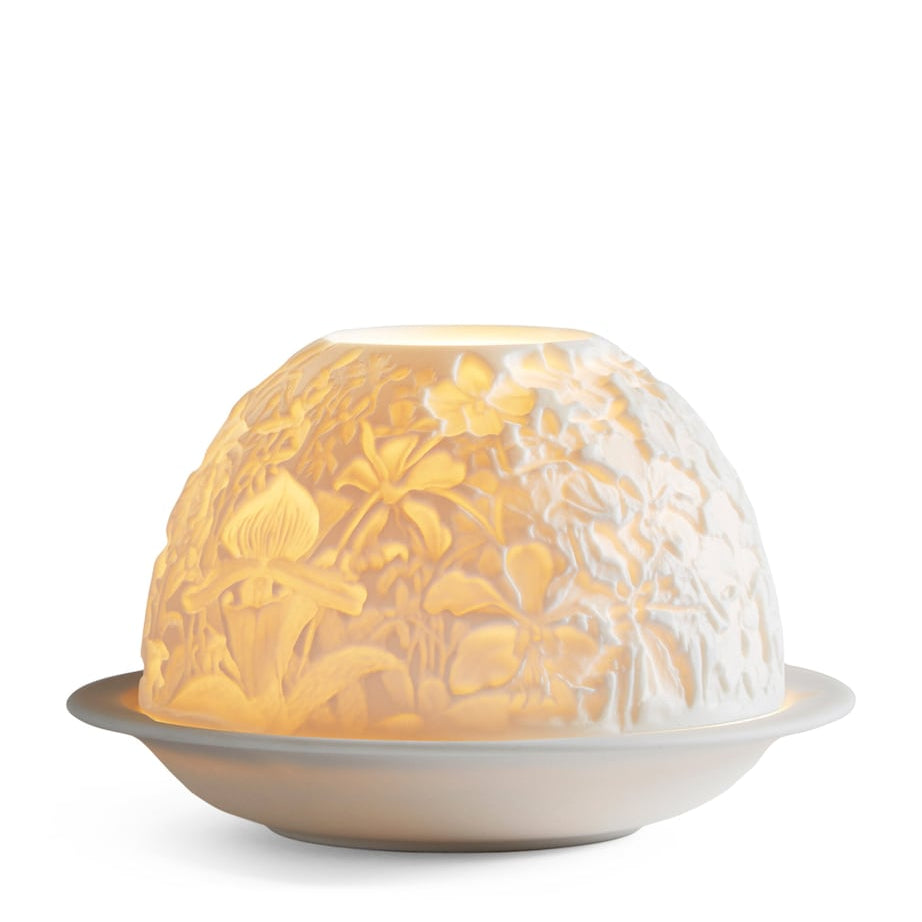 Orchids LED Votivelight Lithophane