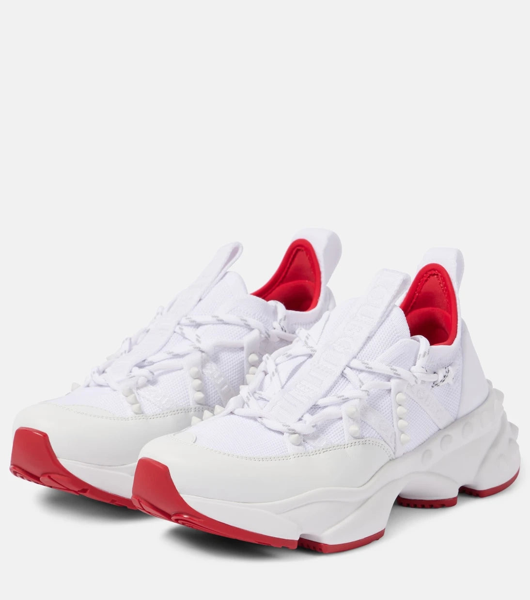 Christian Louboutin - حذاء رياضي Trailnrun مزين بالجلد