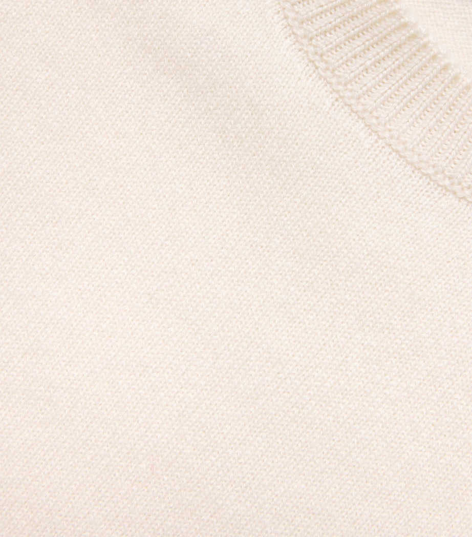 Ivory Cashmere T-Shirt Sweater