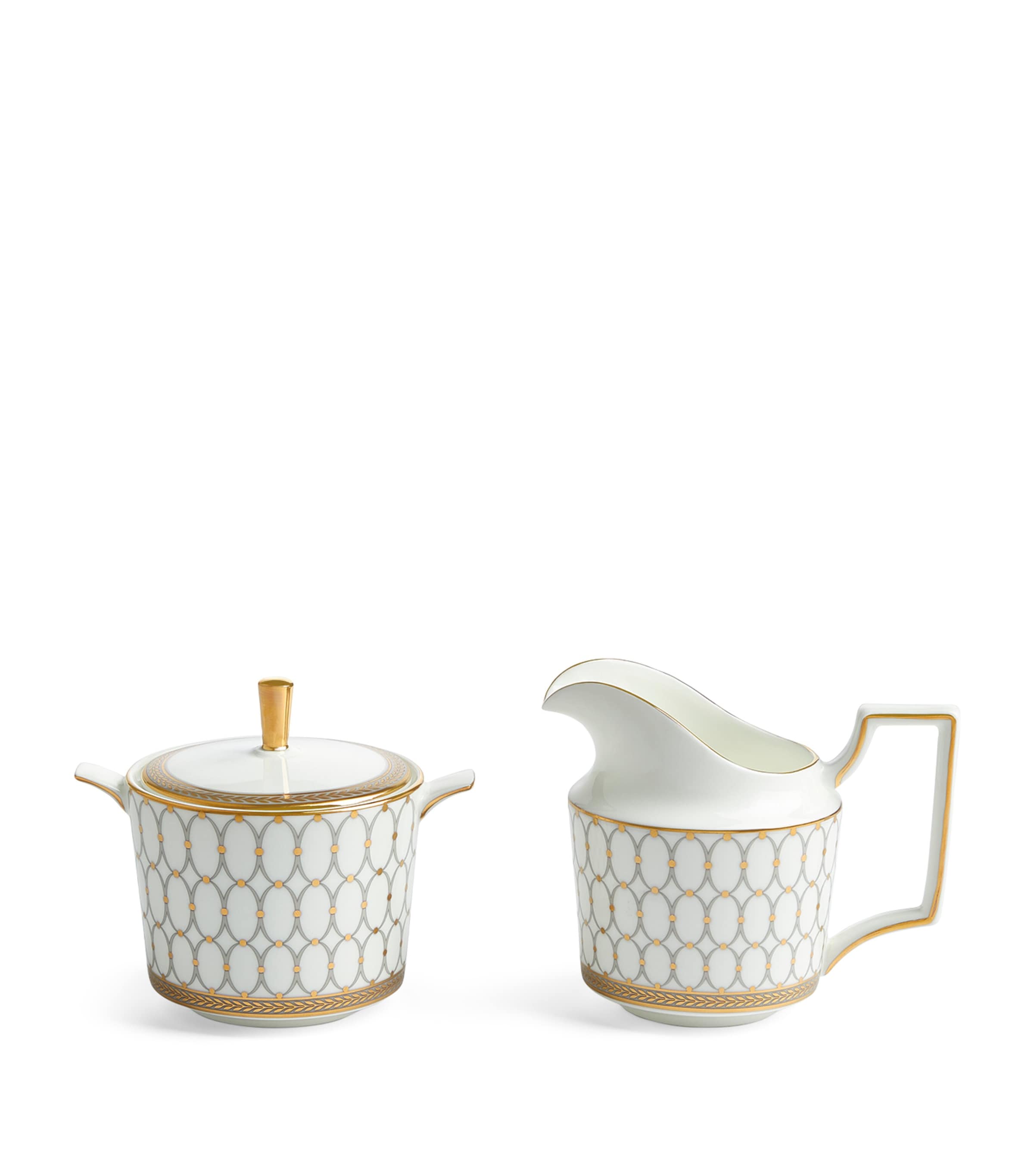 Wedgwood Renaissance Grey 2-Piece Sugar & Creamer Set