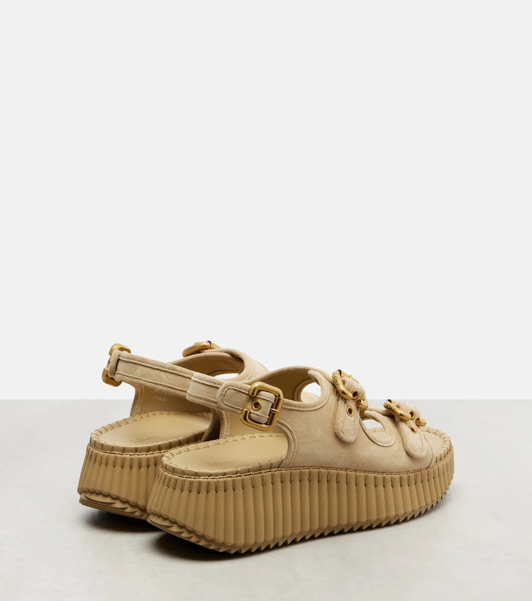 Chloé - Nama süet platform sandalet