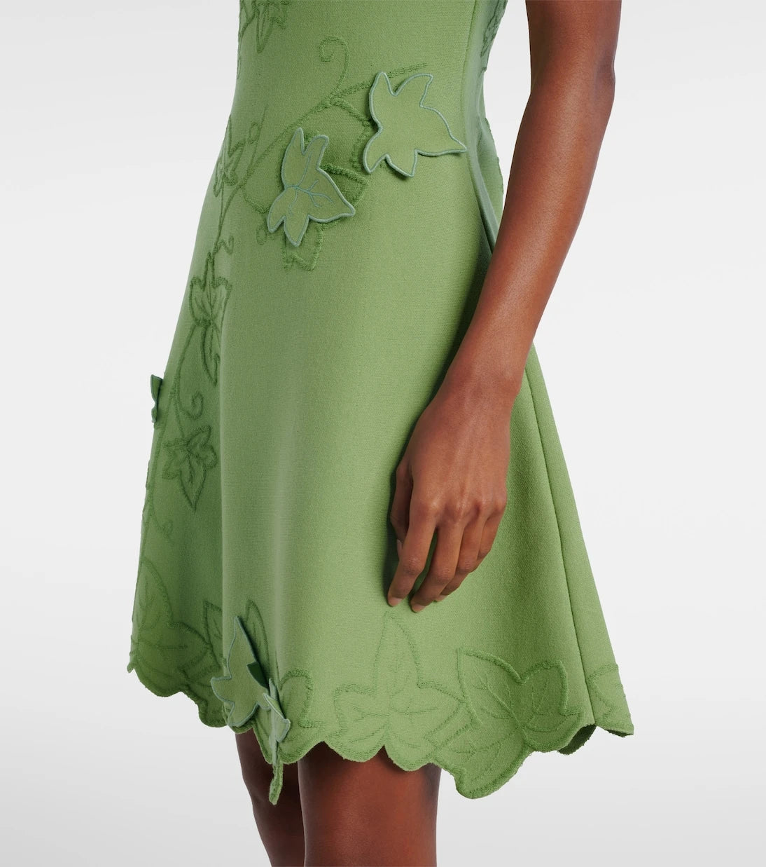 Oscar de la Renta - Ivy cutout embroidered minidress