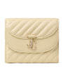 Beige Curve Marinda Leather Wallet