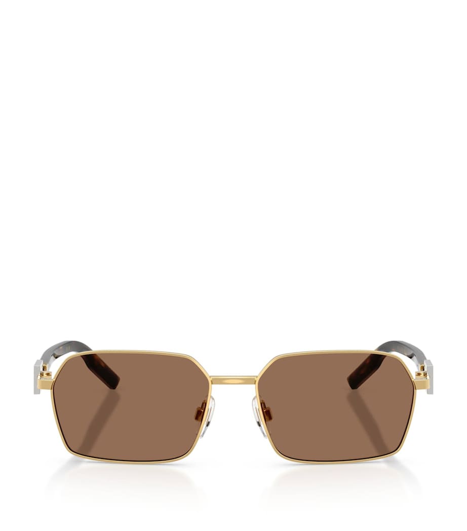 Dolce & Gabbana Wire-Frame Rectangular Sunglasses