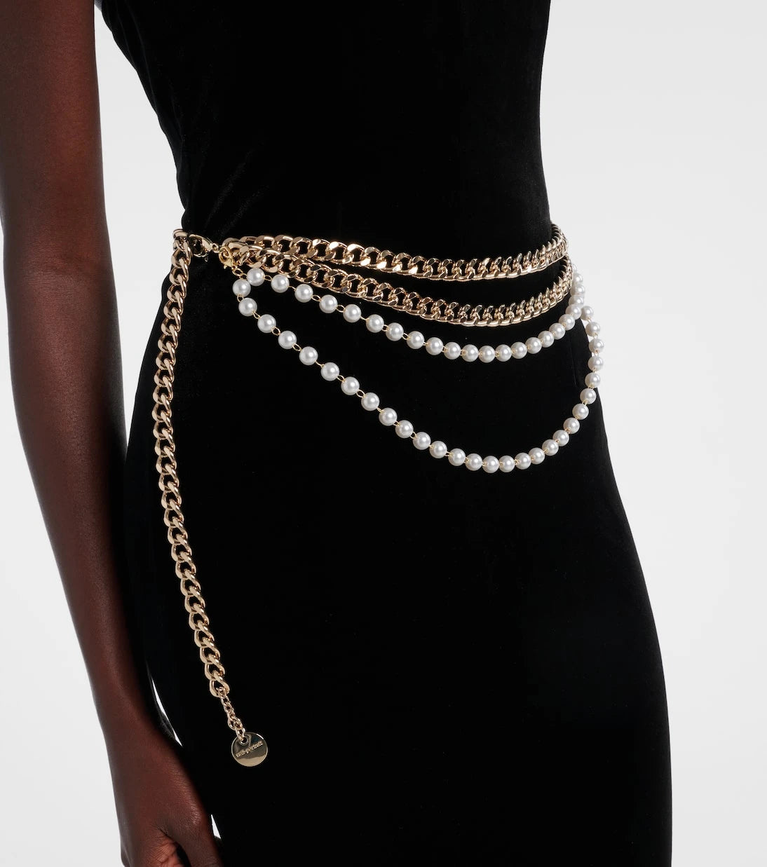 Self-Portrait - Chain-detail corset gown