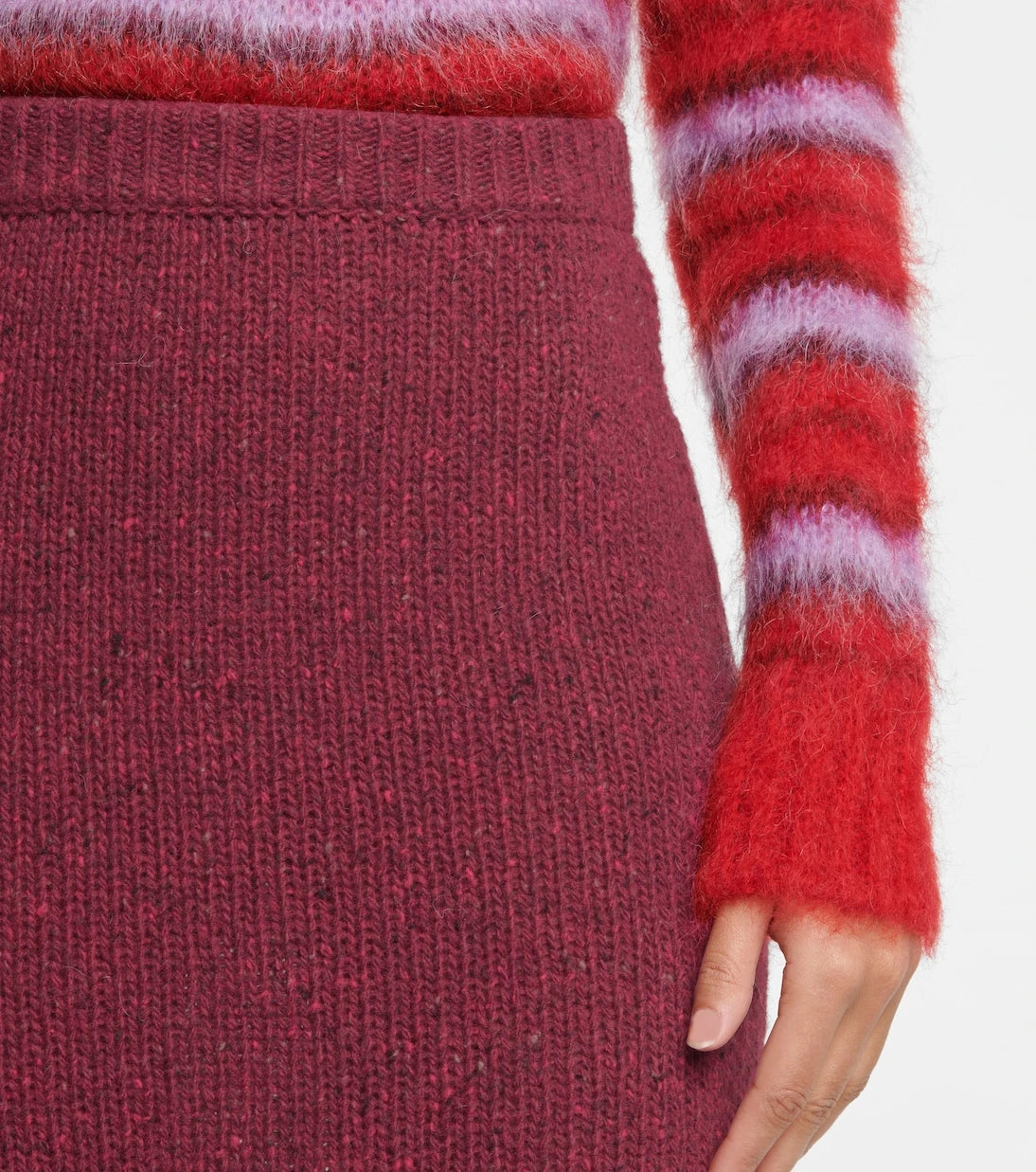 Marni - Wool knit midi skirt