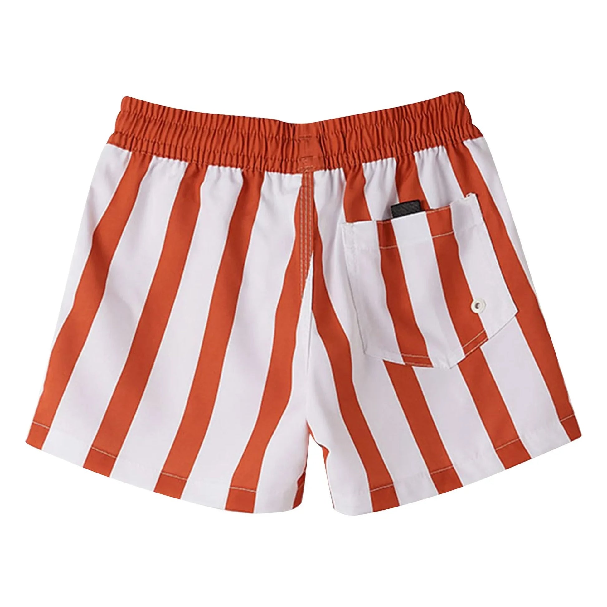 Fabula - Nino Striped Swim Shorts | Terracotta