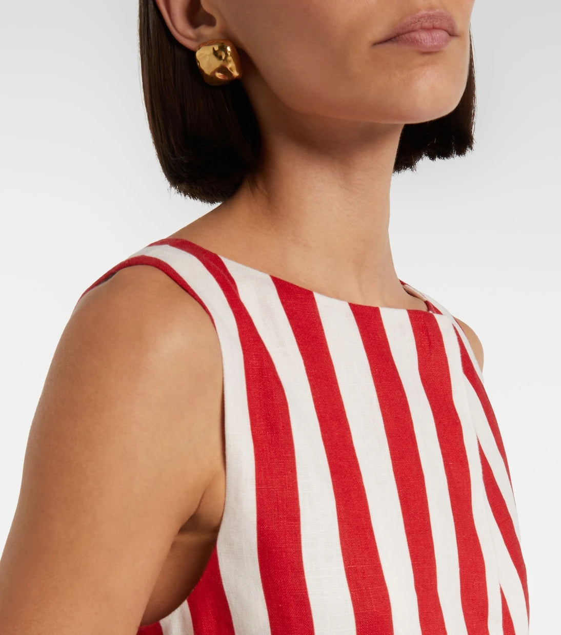 Posse - Pamela belted striped linen vest