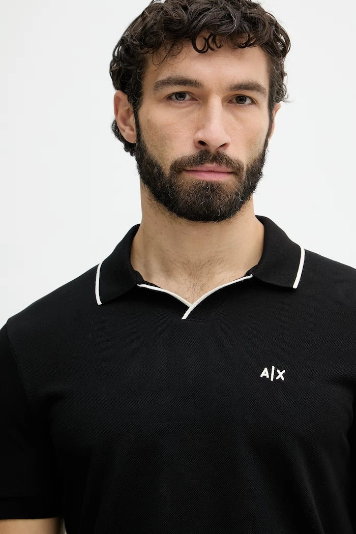 Armani Exchange тениска с яка мъжка памучна