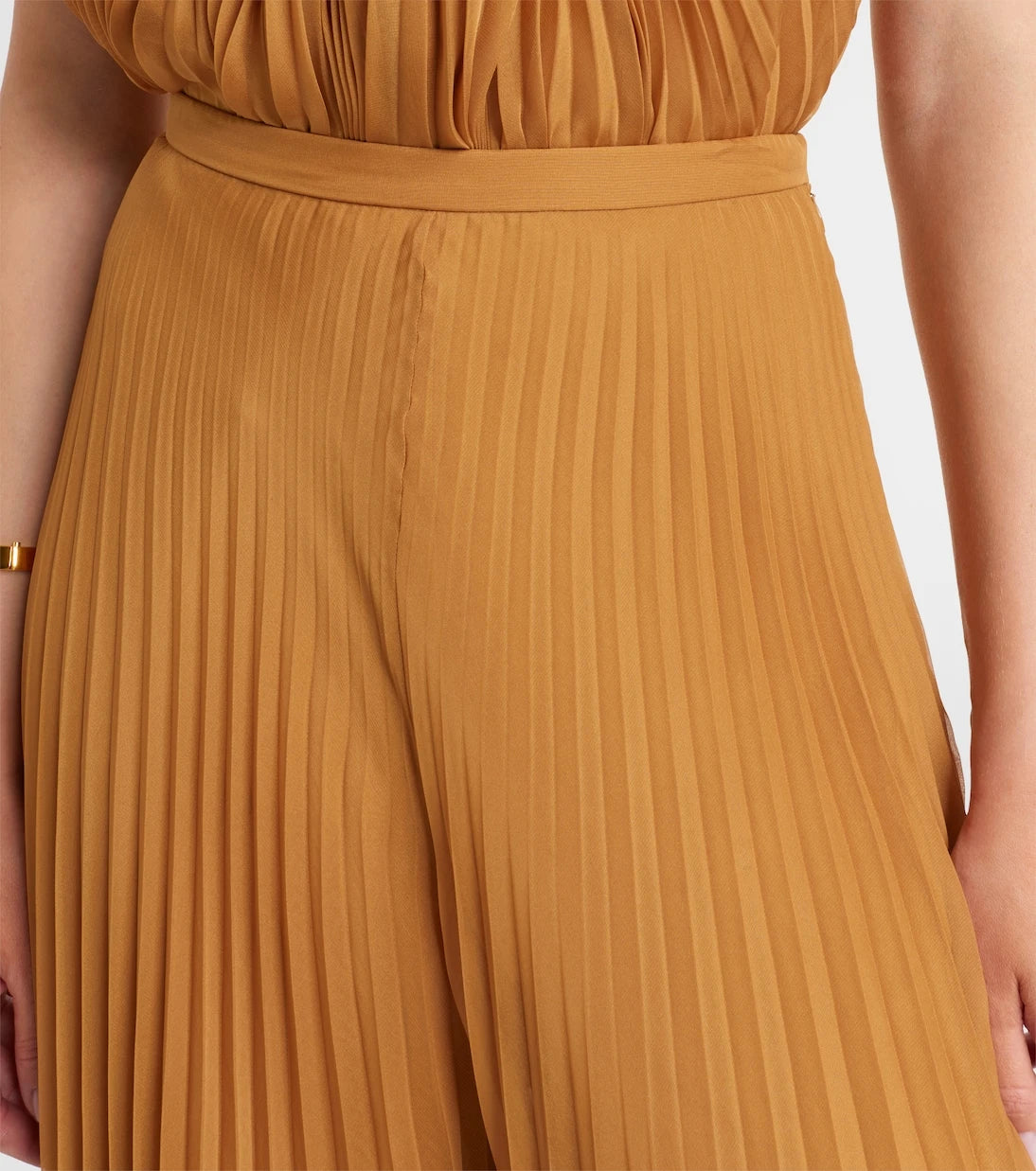 Max Mara - بنطال غريمبو بليسيه بأرجل واسعة