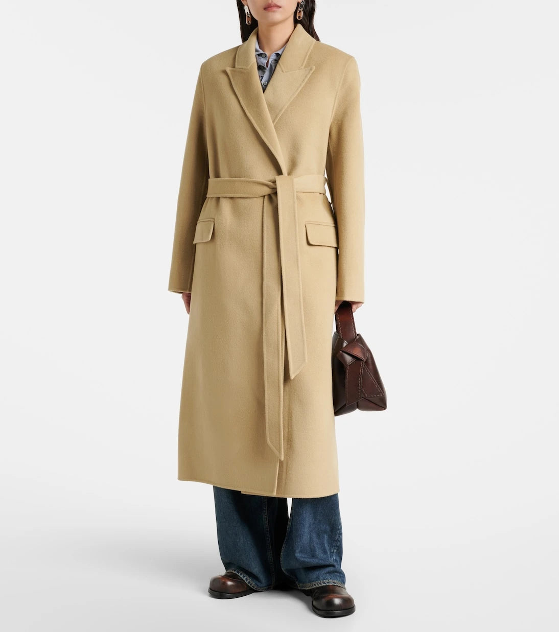 Acne Studios - Wool and cashmere wrap coat