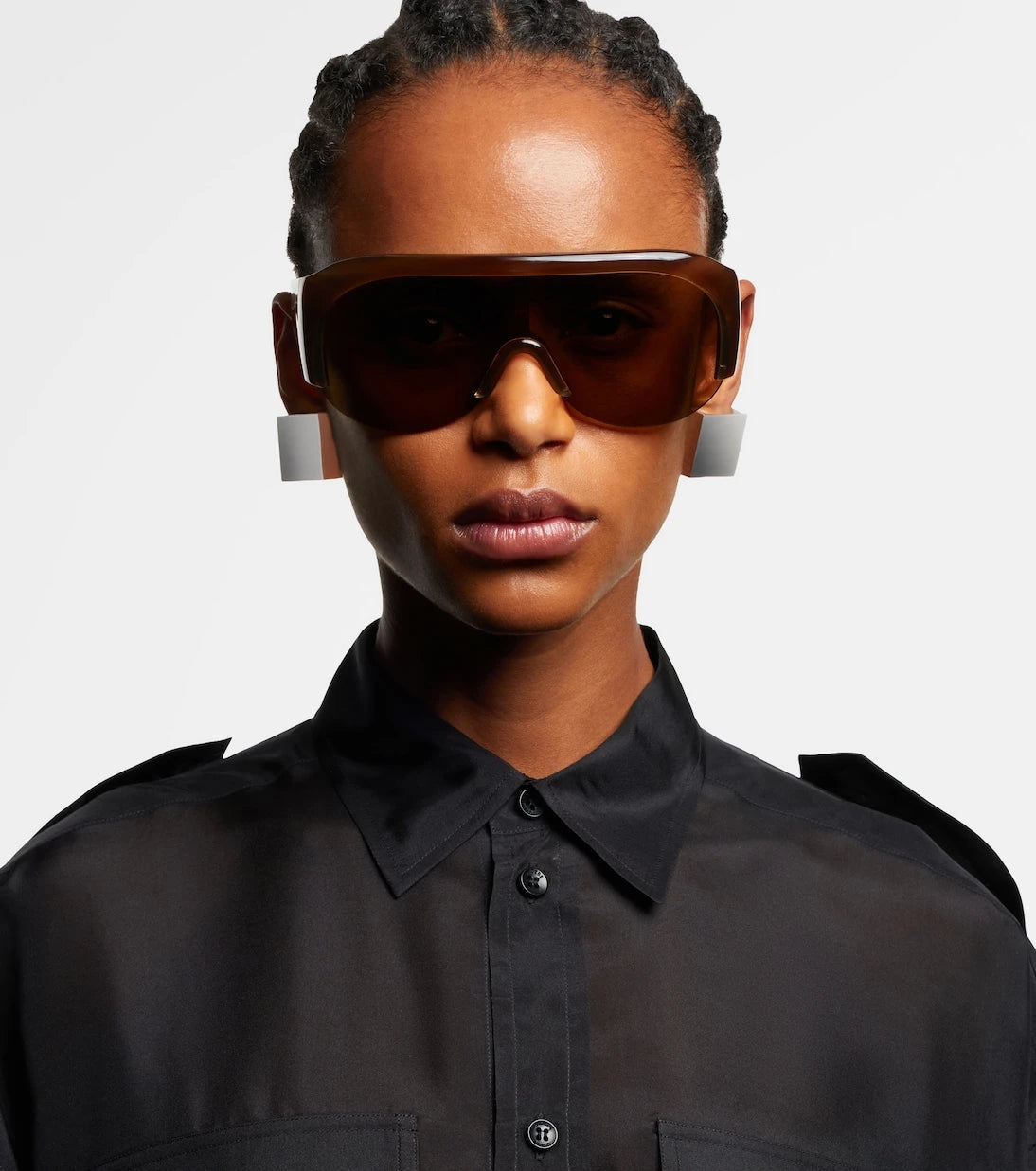 Phoebe Philo - Half Bombé shield sunglasses