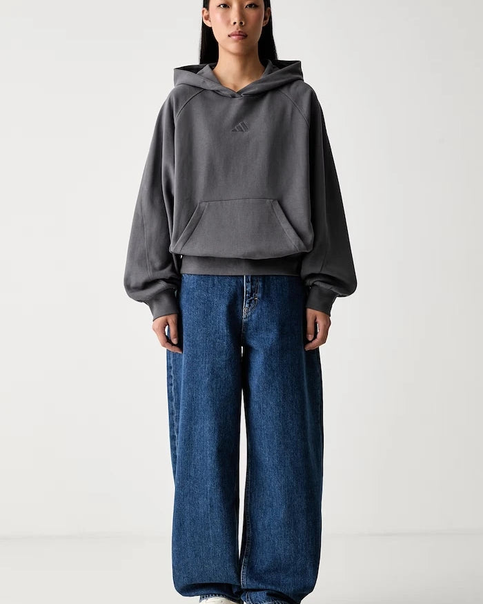 pamuklu kadın kapüşonlu adidas sweatshirt
