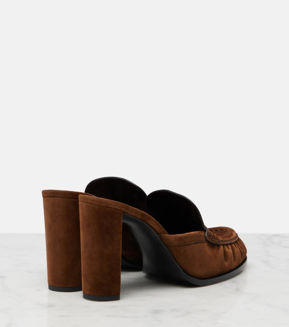Saint Laurent - Le Loafer Cassandre suede mules