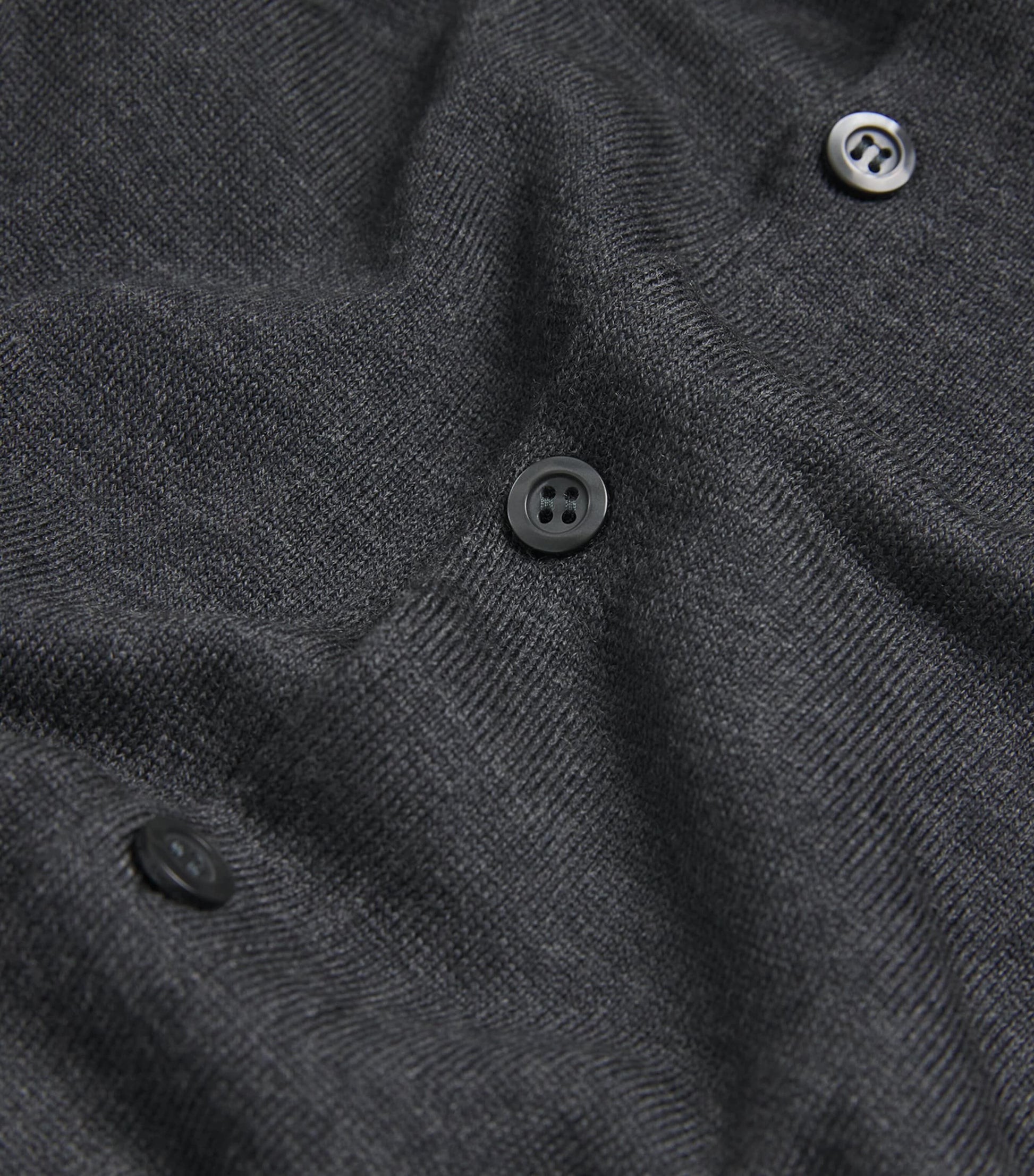 John Smedley Grey Extra Fine Merino Wool Tibor Shirt