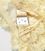 Fleur Du Mal Yellow Lace Bianca Thong