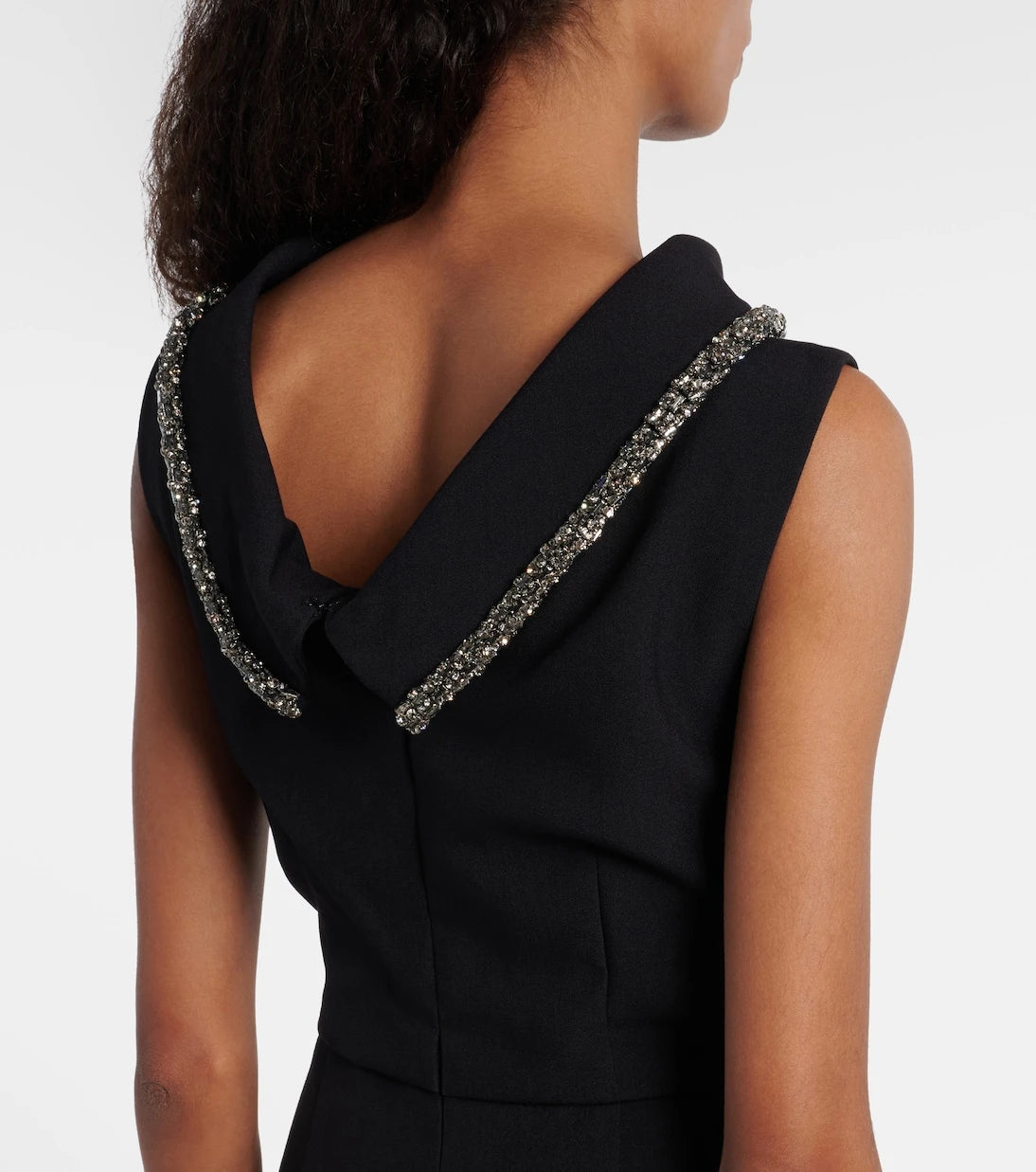 Roland Mouret - Embellished crêpe gown