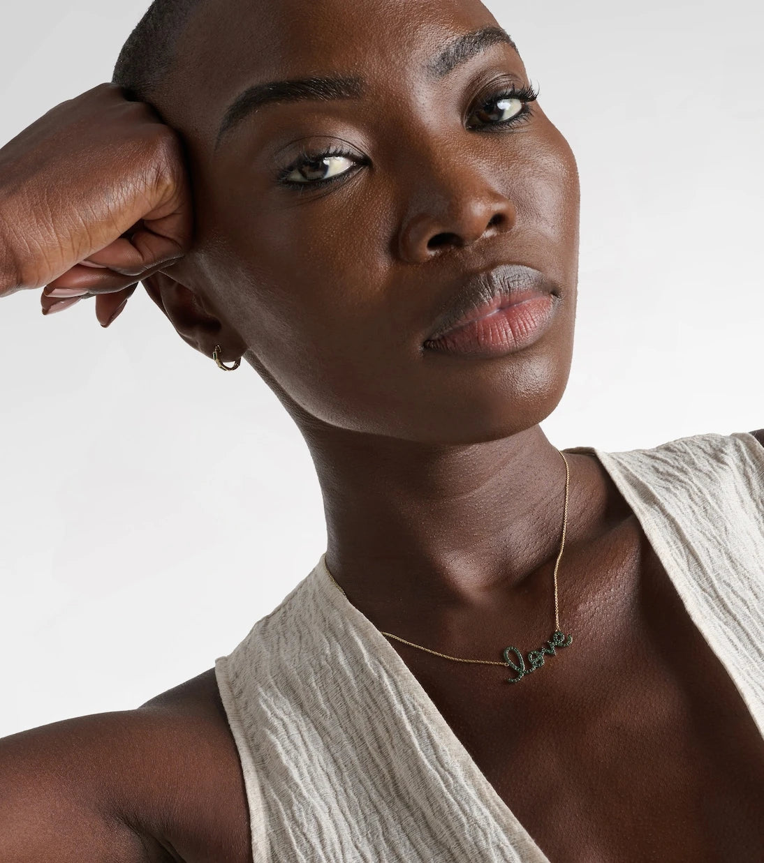 Sydney Evan - Love 14kt gold necklace with diamonds