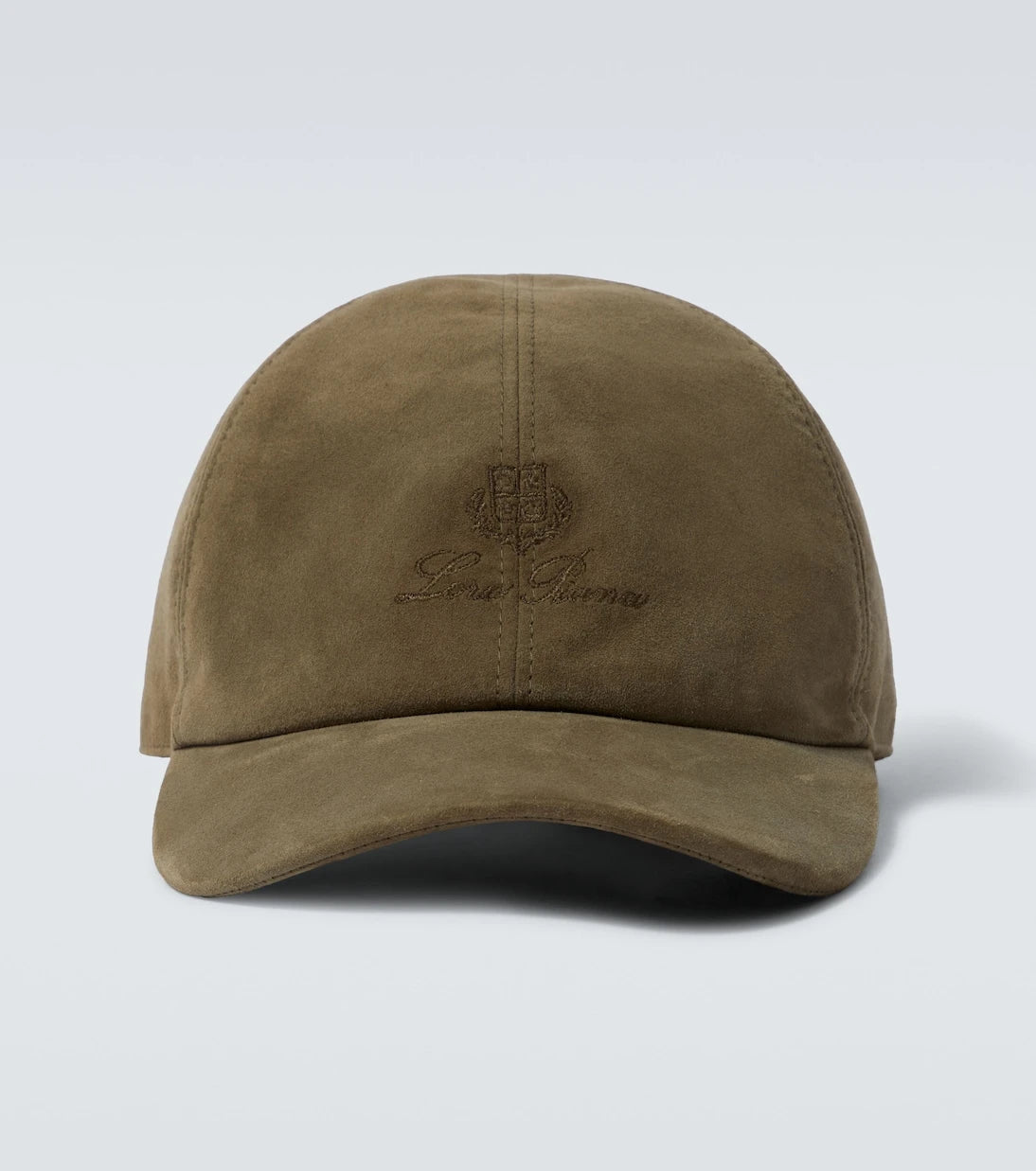Loro Piana - Logo embroidered suede baseball cap