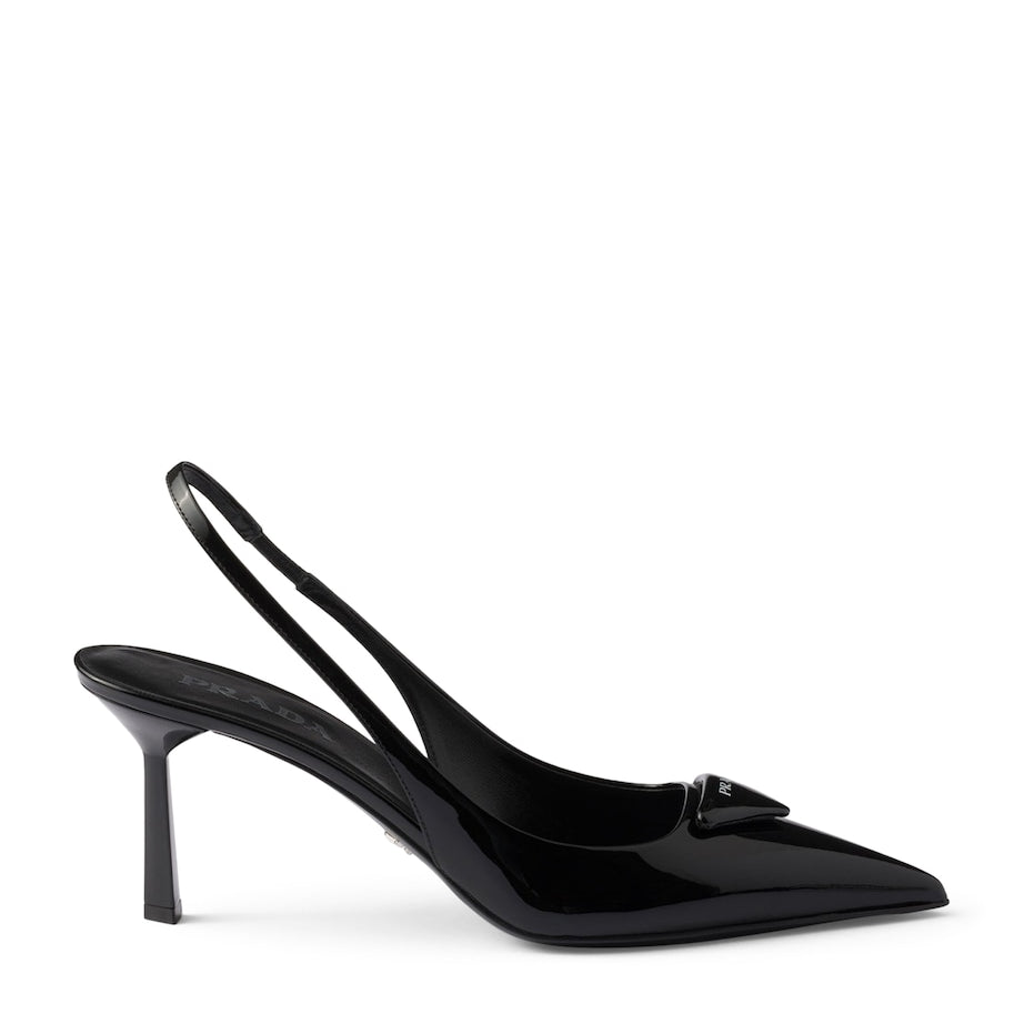 Prada Patent Leather Slingback Pumps 75