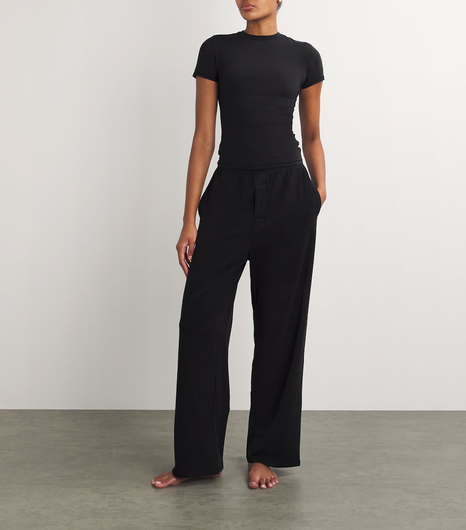 Skims Black Boyfriend Sweatpants