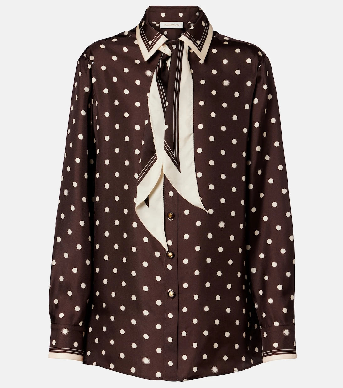 Zimmermann - Polka-dot silk shirt