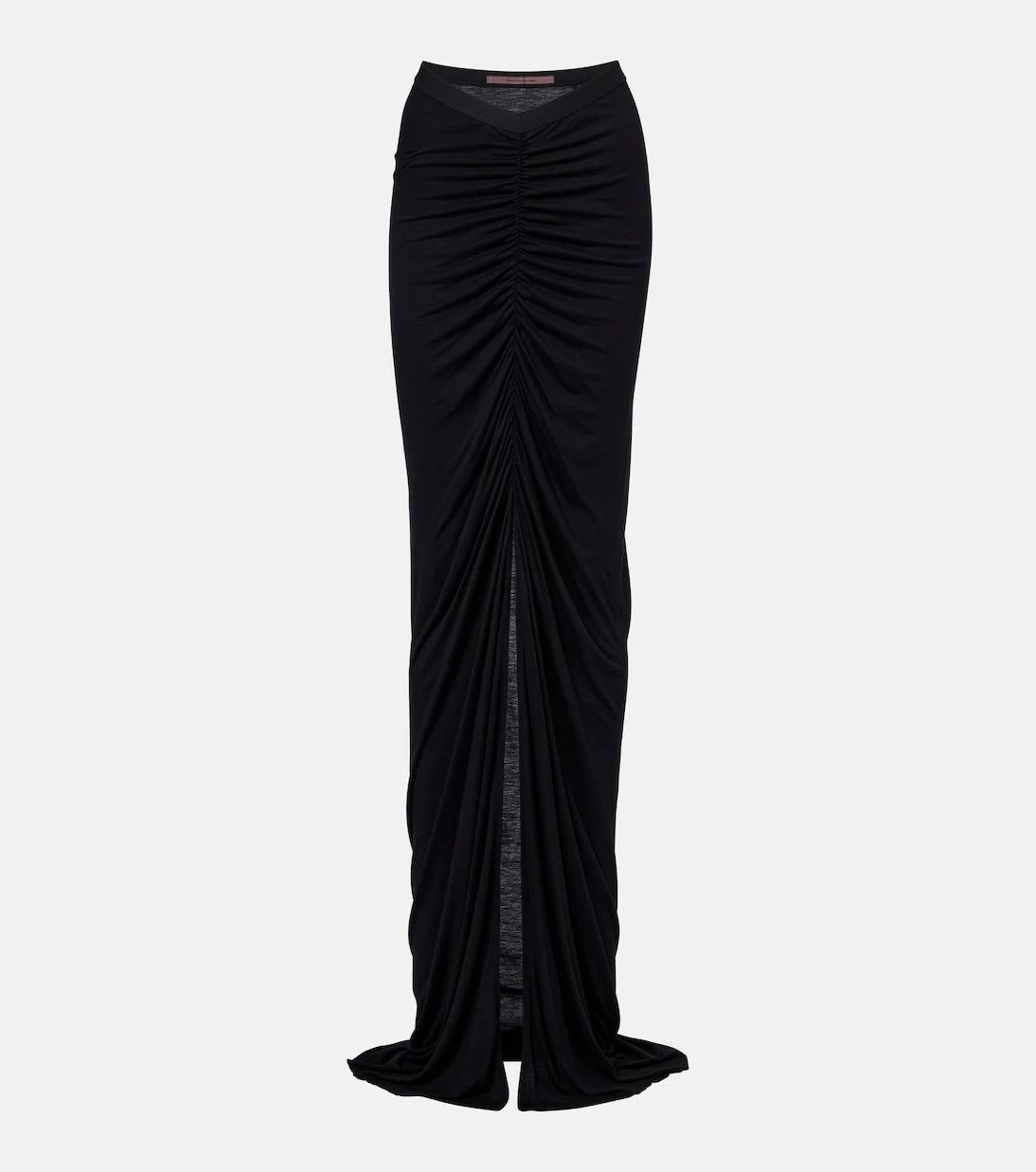 Rick Owens - Poppy LS ruched jersey maxi skirt