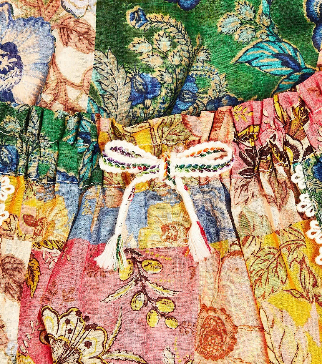 Zimmermann Kids - Junie patchwork cotton skirt