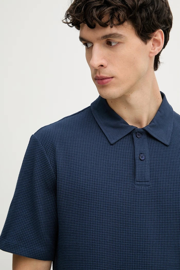 Trussardi тениска с яка мъжка от памук