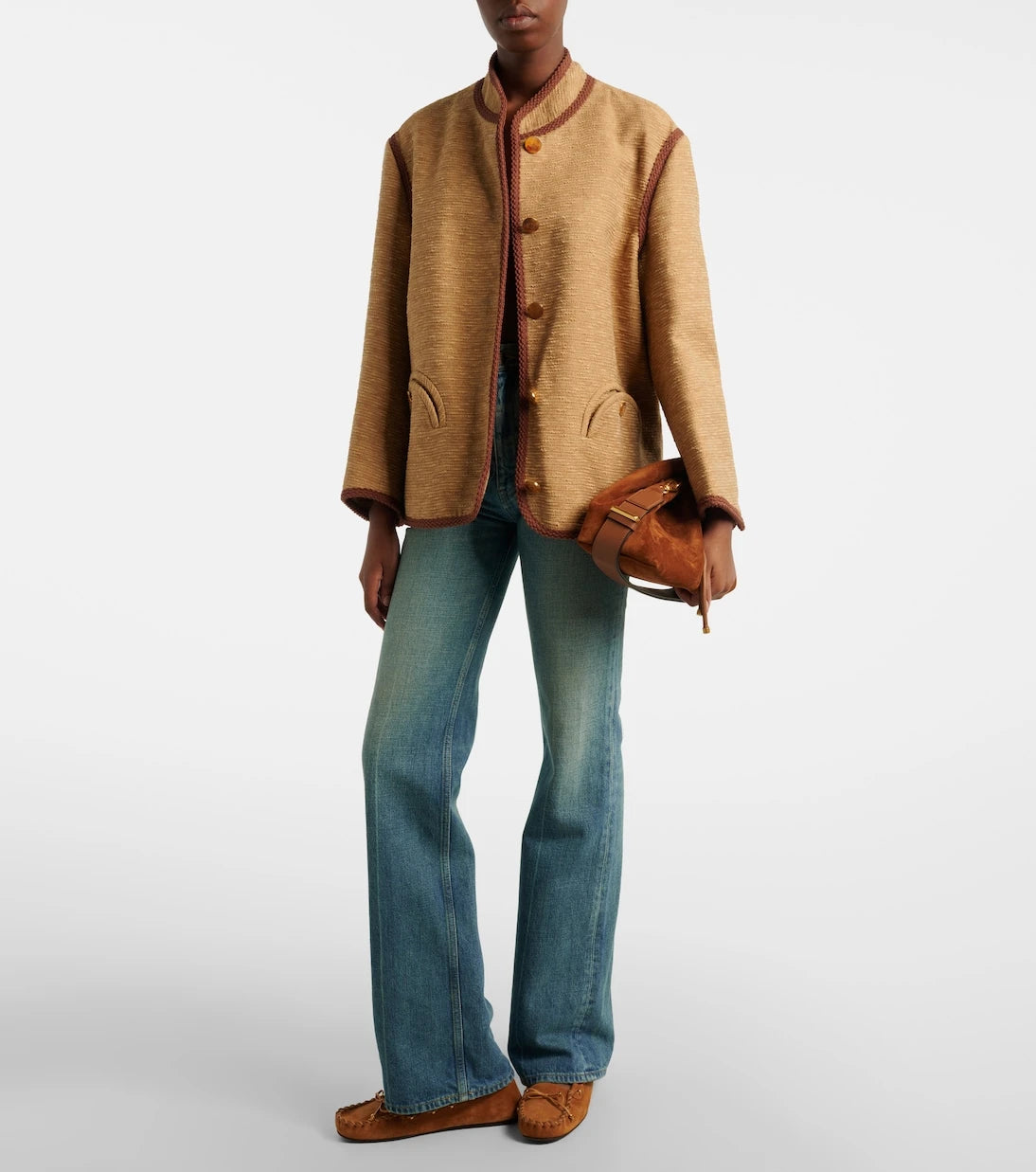 Blazé Milano - Curly cotton and linen-blend jacket