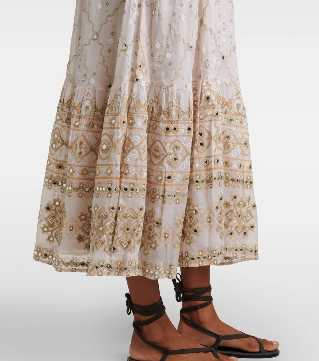 Juliet Dunn - Mosaic printed cotton midi dress