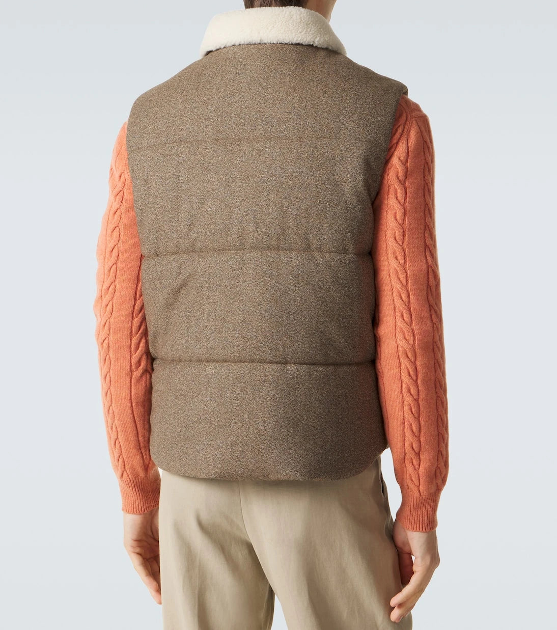 Loro Piana - Dug wool and cashmere vest