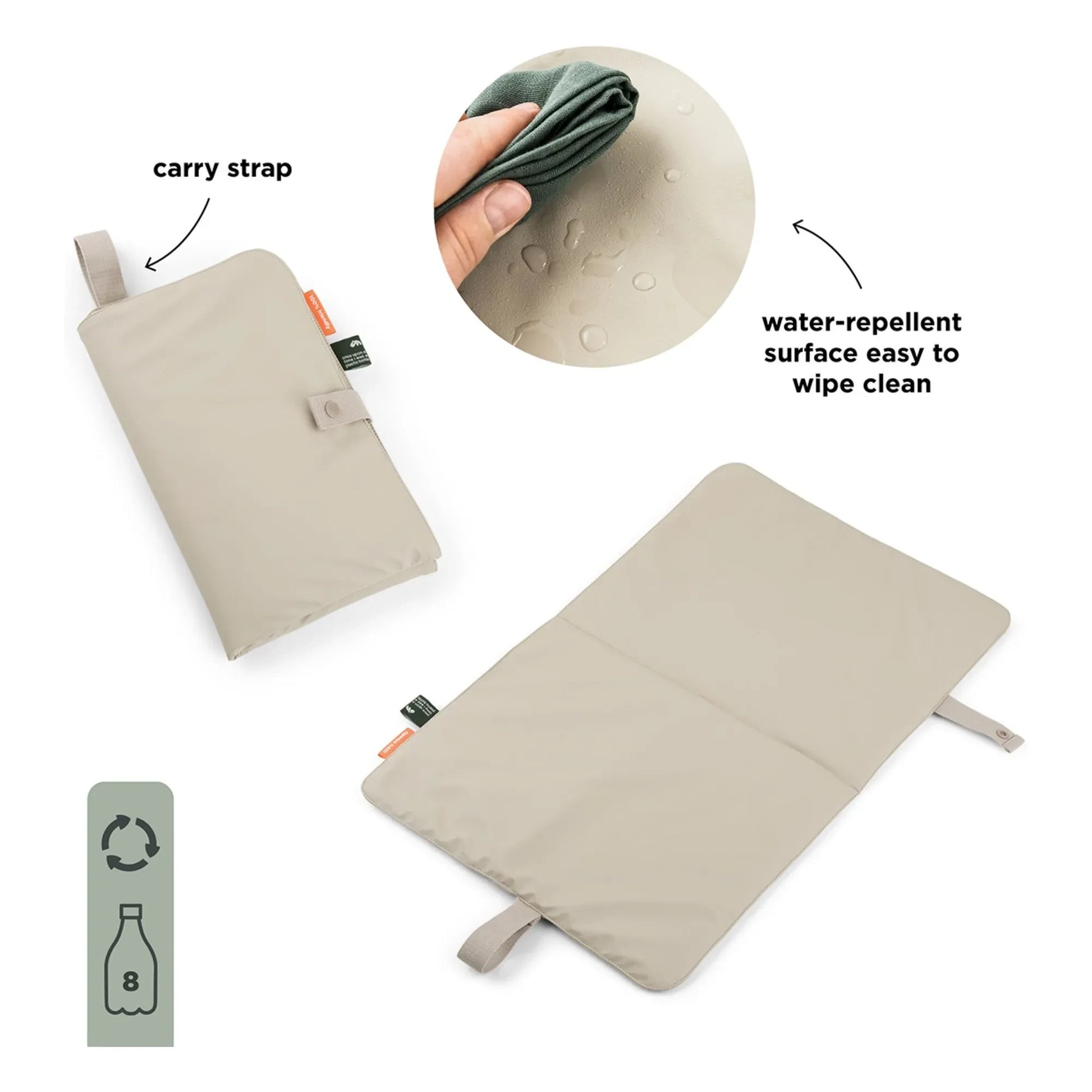 Done by deer - Waterproof travel changing mat | Sand