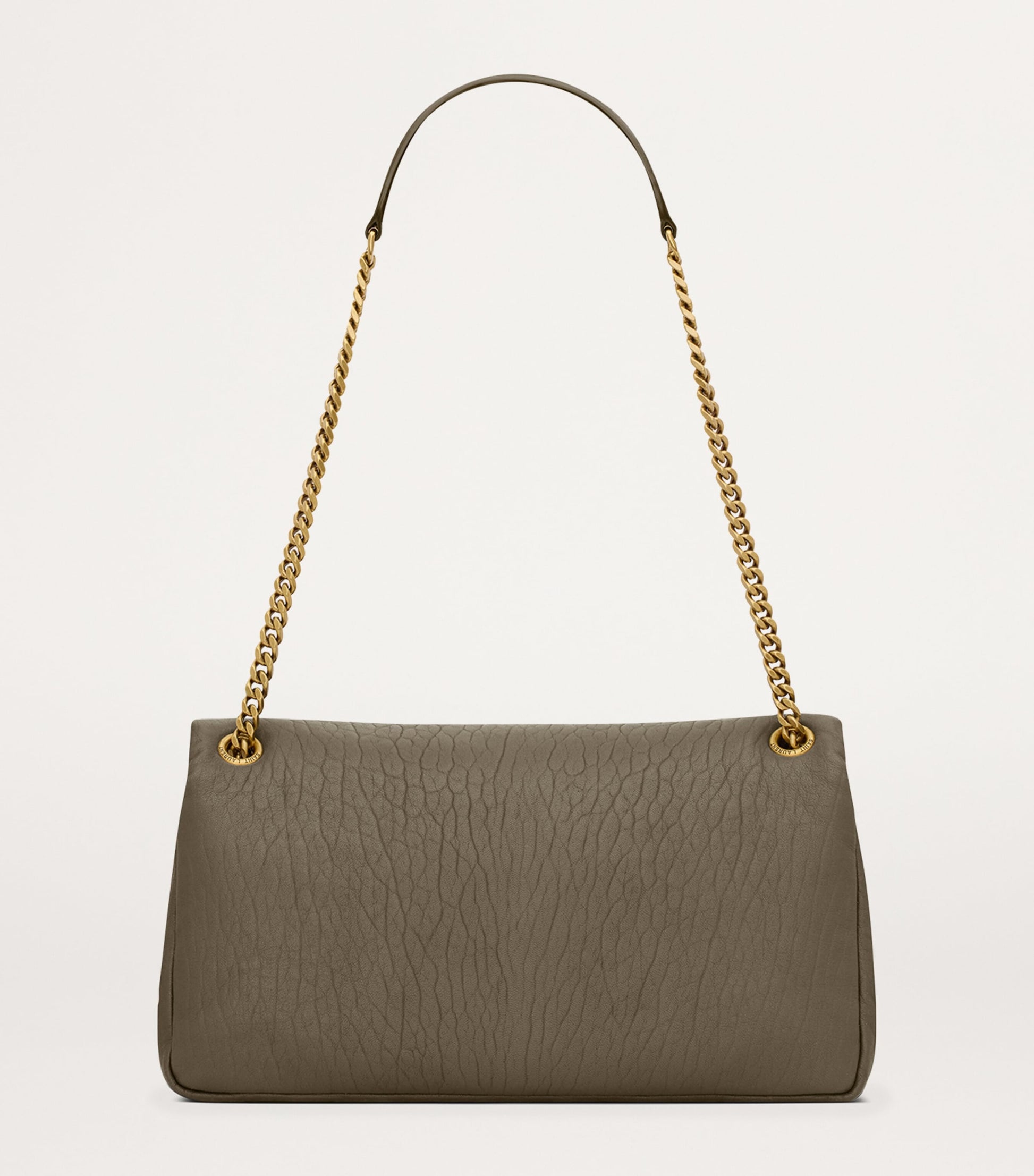 Saint Laurent Green Medium Lambskin Calypso Shoulder Bag