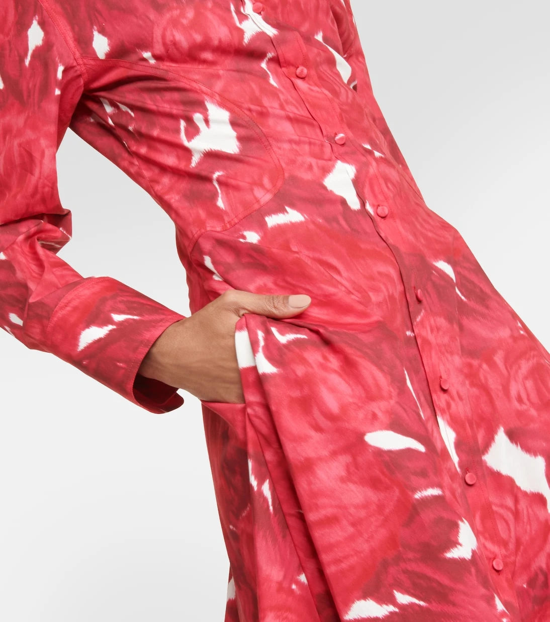 Valentino - Floral cotton shirt dress