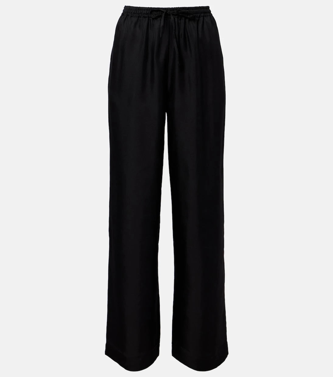 Asceno - Aurelia silk wide-leg pants