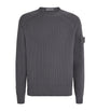 Stone Island Grey GHOST PIECE Virgin Wool Sweater