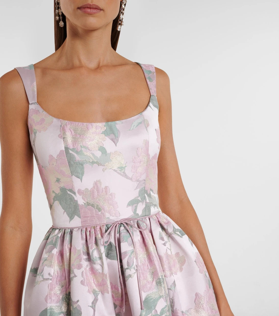 Markarian - Apple floral brocade corset dress