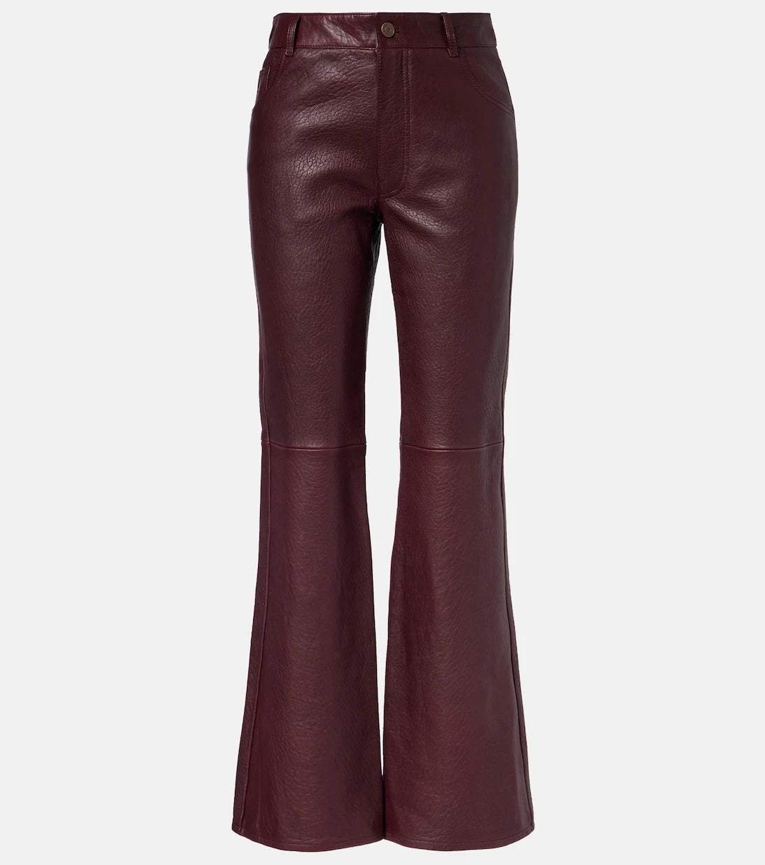 Chloé - Leather flared pants