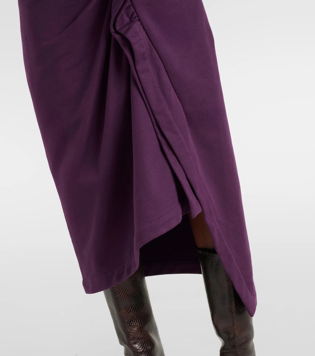 Dries Van Noten - Ruffled cotton jersey midi skirt