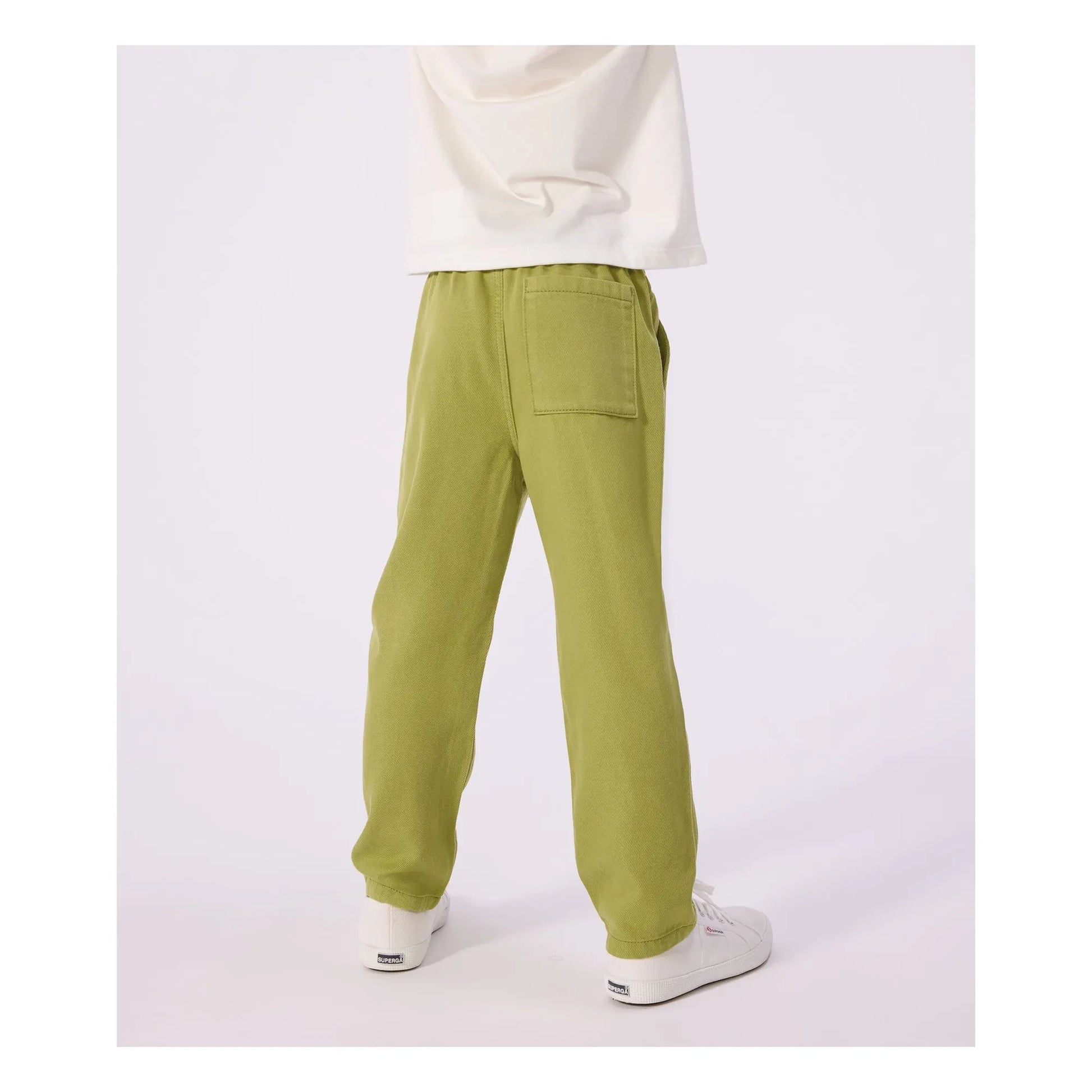 Petit Bateau - Straight Twill Pants | Olive