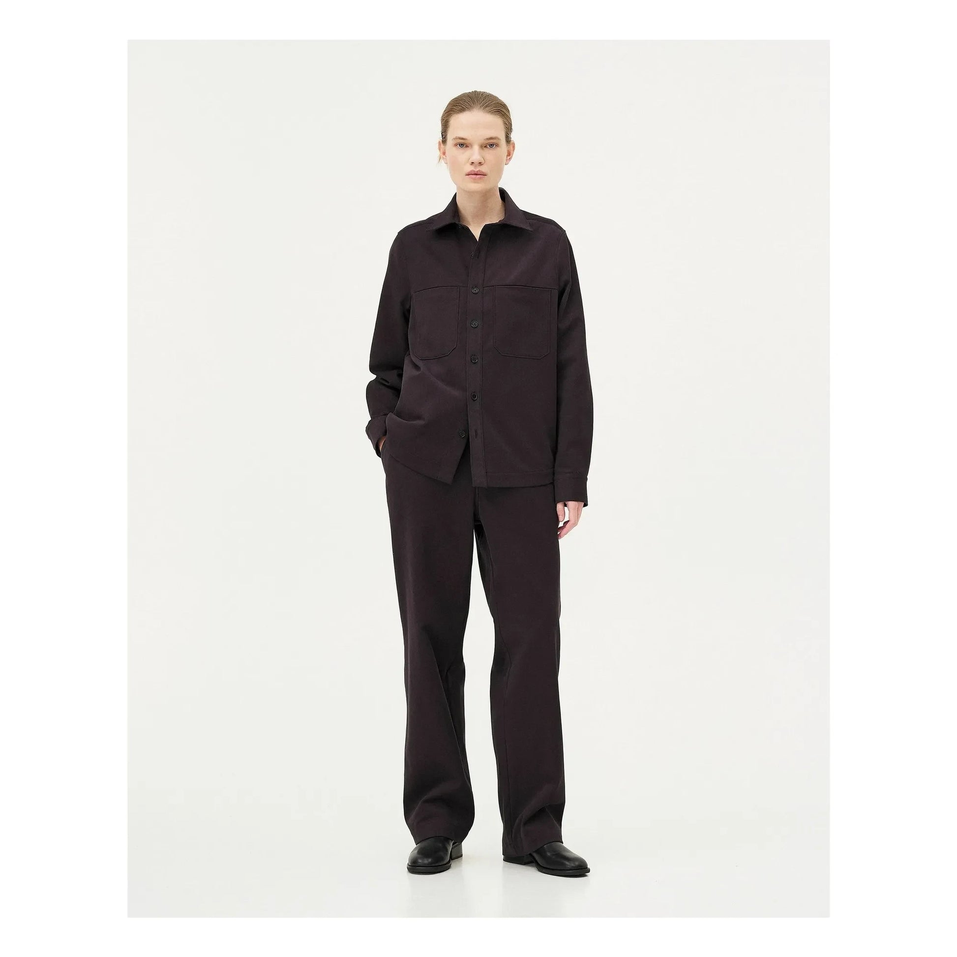Noyoco - Ottawa Organic Cotton Overshirt | Dark grey