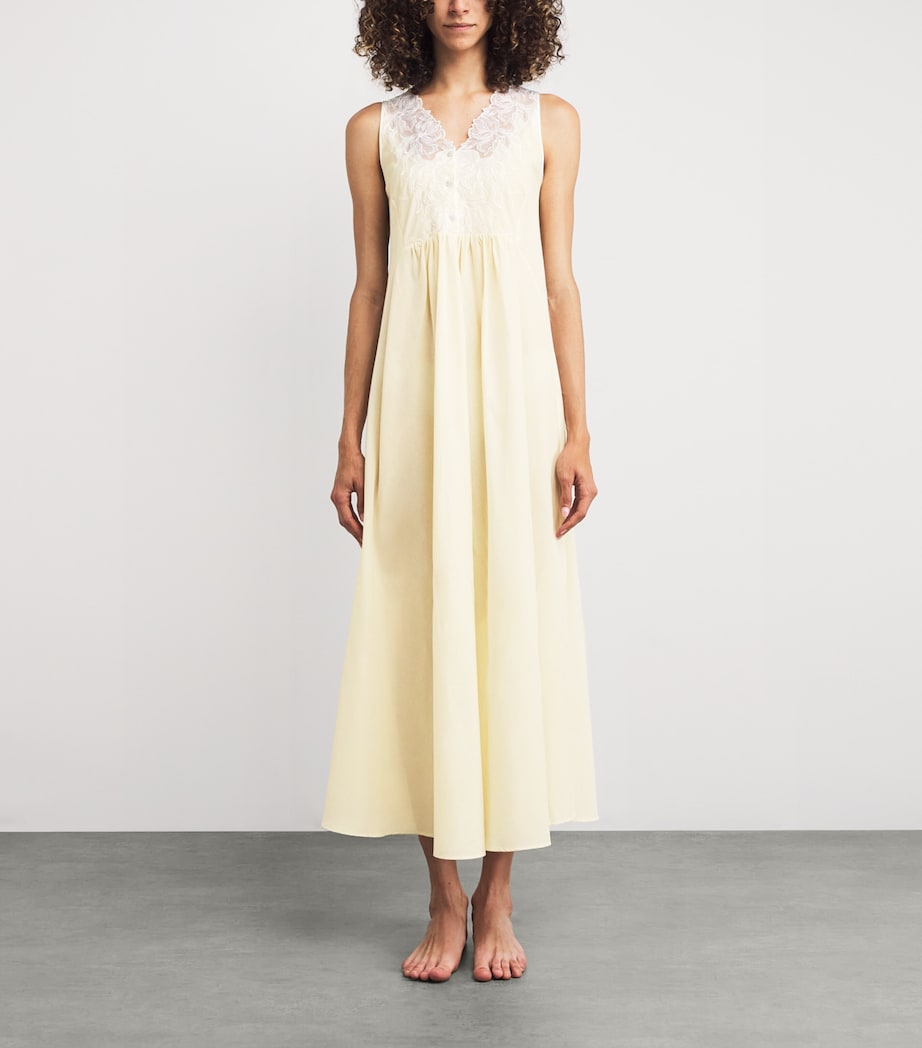 Bocan Beige Cotton Clariss Nightdress
