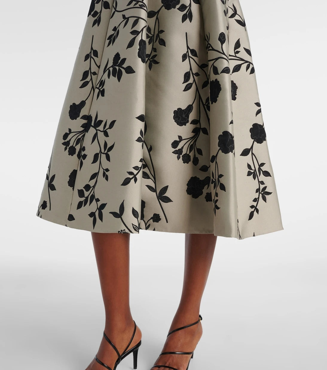 'S Max Mara - فستان Clea متوسط الطول بنقشة الزهور