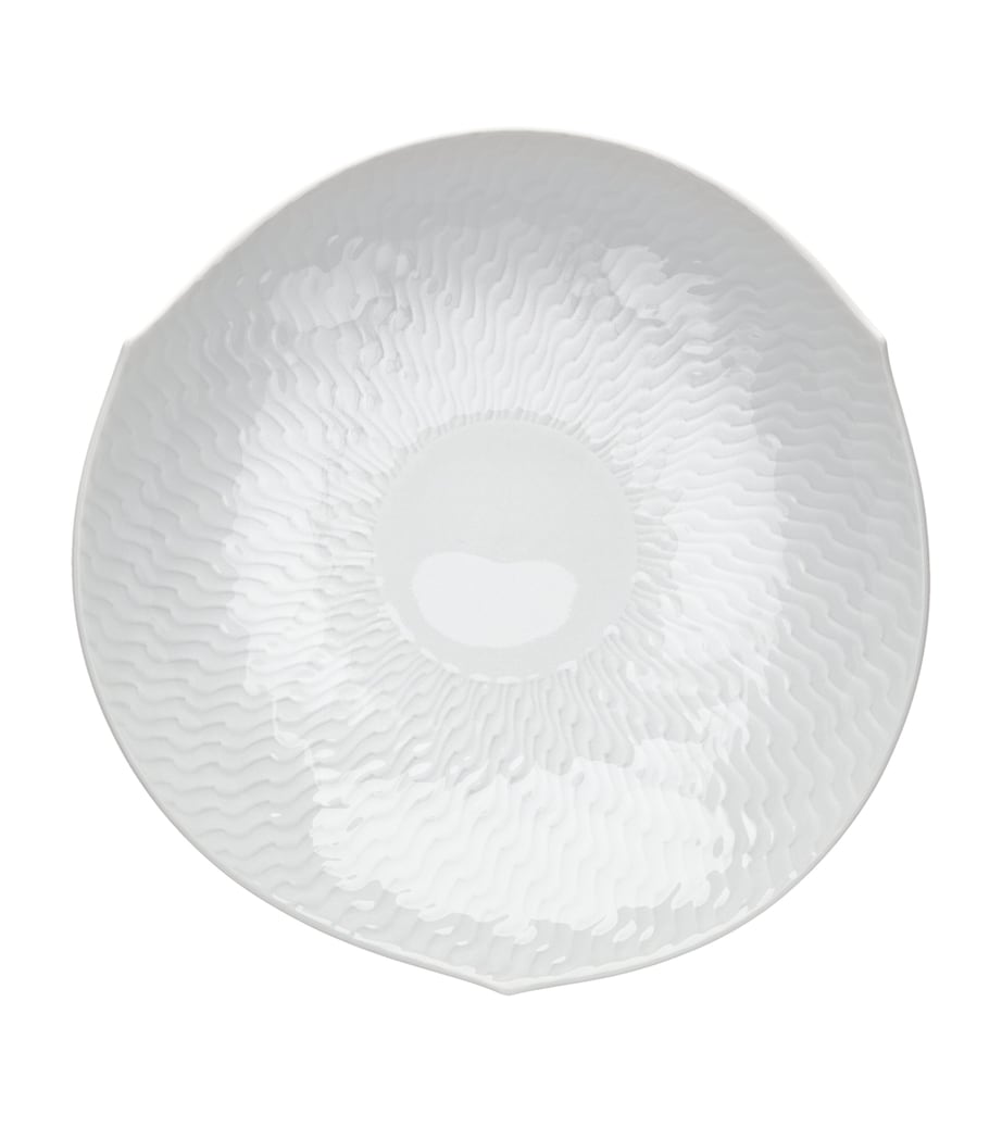 Meissen Wave Relief Coffee Cup and Saucer