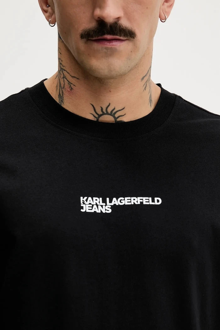 Pamuklu Tişört Karl Lagerfeld Jeans
