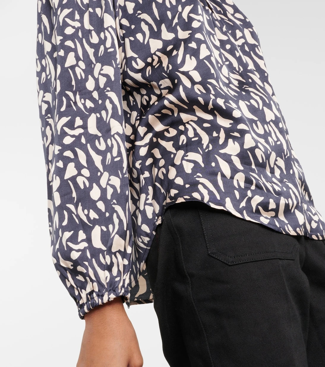 Velvet - Kade printed satin blouse
