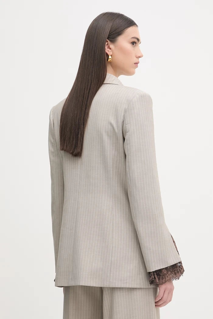 Haveone kadın çift düğmeli blazer ceket
