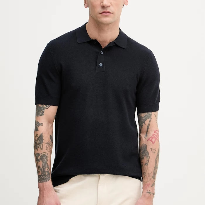 Hackett London тениска с яка мъжка с памук