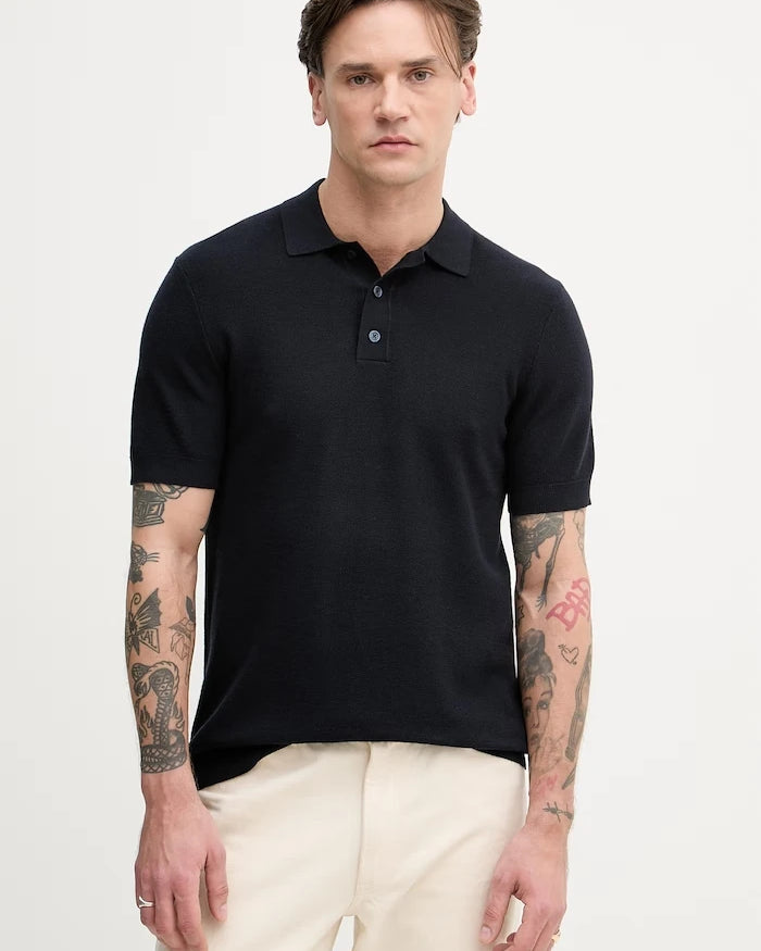 Hackett London тениска с яка мъжка с памук